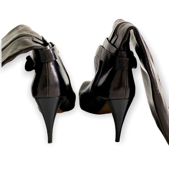 Y2K Costume National knee high leather boots with removable straps, size 38EU - Picture 10 of 16